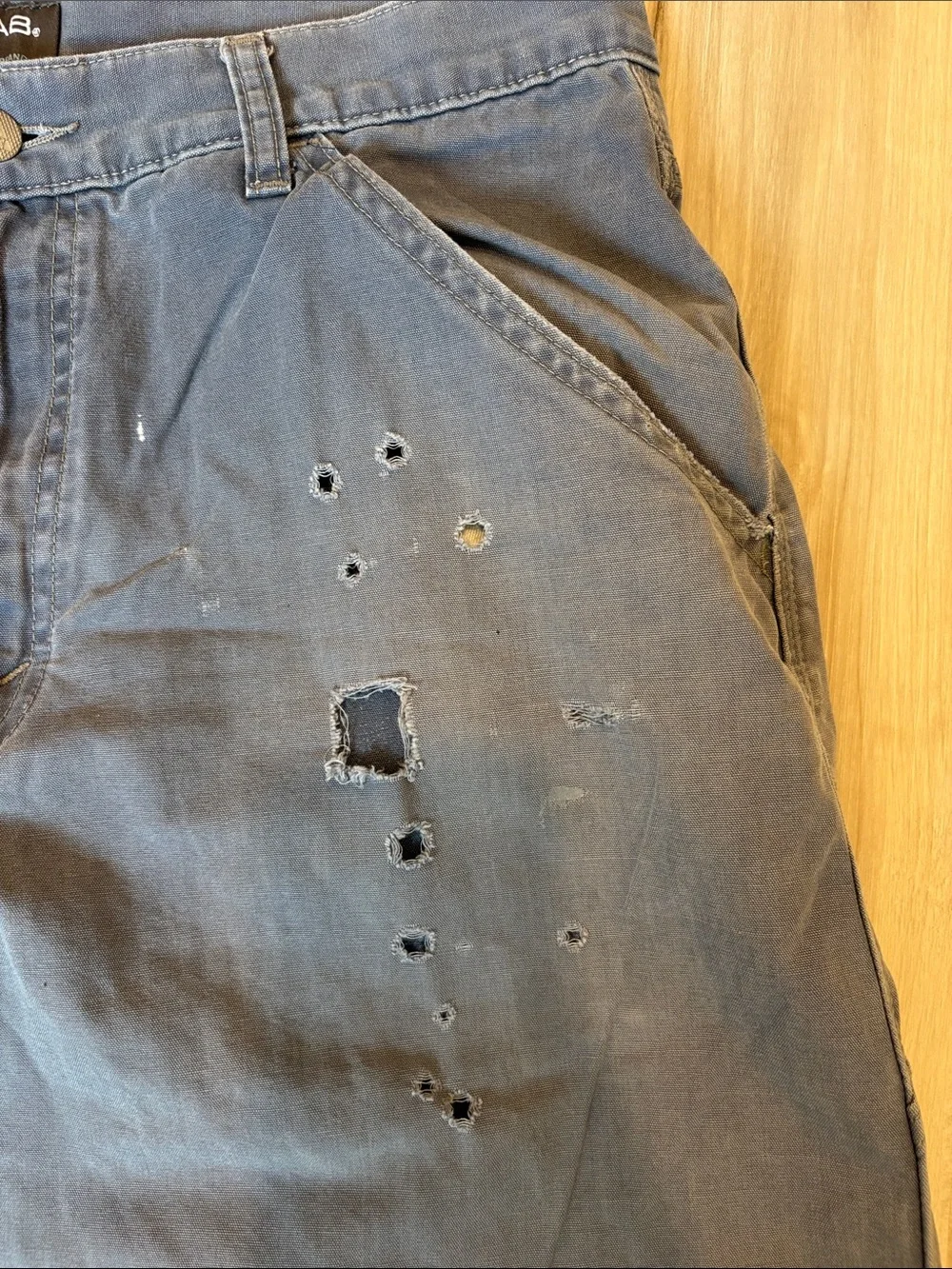 VTG 90s Silver tab Distressed Work Pants